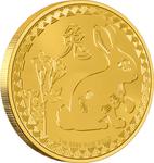 Niue / Gold Ounce 2023 Year of the Rabbit - reverse photo