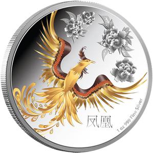 Niue / Silver Ounce 2015 Feng Shui - Phoenix - reverse photo