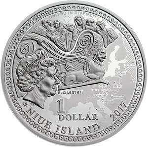 Niue / One Dollar Silver 2017 Amber Road - Wroclaw - obverse photo
