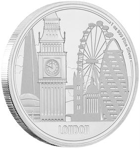 Niue / Silver Ounce 2017 Great Cities - London - reverse photo