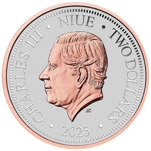 Niue / Silver Two Ounces 2025 Native Impressions - Kookaburra - obverse photo