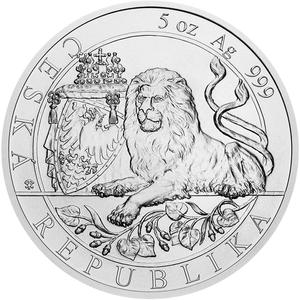 Niue / Silver Five Ounces 2019 Czech Lion - reverse photo