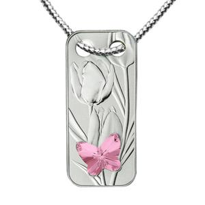 Niue / One Dollar Silver 2019 Butterfly Pendant - reverse photo
