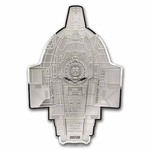 Niue / Silver Three Ounces 2025 Star Trek Ships - Defiant NX-74205 - obverse photo