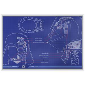 Niue / Silver Ounce 2025 Star Wars Blueprints - Darth Vader Helmet - reverse photo