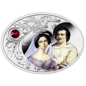 Niue / One Dollar Silver 2015 Balzac and Ewelina - reverse photo