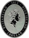 Niue / Silver Ounce 2013 Year of the Snake - Chinese Snake - obverse photo