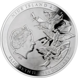 Niue / Silver Ten Kilos 2015 Pope John Paul II - obverse photo