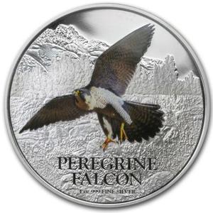 Niue / Silver Ounce 2013 Peregrine Falcon - reverse photo