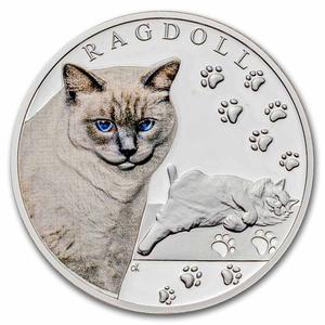 Niue / Silver Ounce 2025 Cat Breeds - Ragdoll - reverse photo