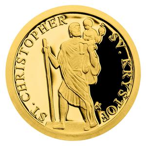 Niue / Gold Half Gram 2019 Saint Christopher - reverse photo