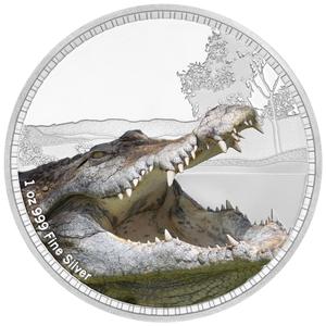 Niue / Silver Ounce 2017 Kings of the Continents - Saltwater Crocodile - reverse photo