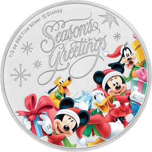Niue / Silver Half Ounce 2018 Disney - Season's Greetings - reverse photo