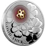 Silver Ounce 2012 Four-Leaf Clover: Photo Coin, Niue, Silver Ounce 2012 Four-Leaf Clover / thumbnail