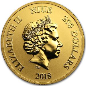 Niue / Gold Ounce 2018 Year of the Dog - obverse photo
