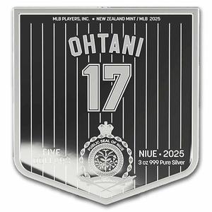 Niue / Silver Three Ounces 2025 MLB - Shohei Ohtani - obverse photo