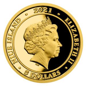 Niue / Gold Tenth-Ounce 2021 Well, Just You Wait! - The Hare - obverse photo