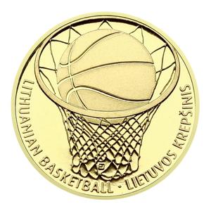 Niue / Gold Twenty-fifth Ounce 2014 Lithuanian Basketball - reverse photo