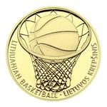 Gold Twenty-fifth Ounce 2014 Lithuanian Basketball: Photo Coin, Niue, Gold Twenty-fifth Ounce 2014 Lithuanian Basketball / thumbnail
