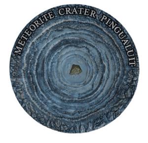 Niue / Silver Two Ounces 2018 Pingualuit Meteorite - reverse photo
