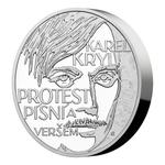 Silver Two Ounces 2019 Karel Kryl - Protest Song: Photo Coin, Niue, Silver Two Ounces 2019 Karel Kryl - Protest Song / thumbnail
