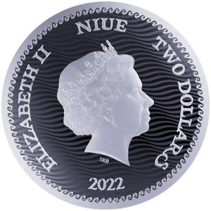 Niue / Silver Ounce 2022 Jolly Roger - Calico Jack - obverse photo