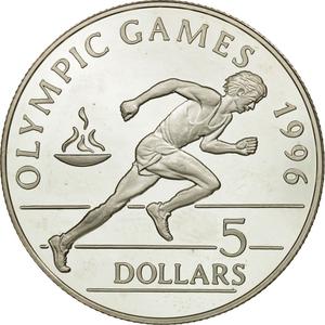 Niue / Five Dollars 1992 Olympic Games - reverse photo