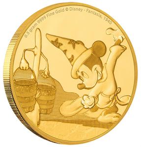 Niue / Gold Half Gram 2017 Mickey Mouse - Fantasia - obverse photo