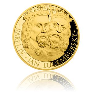 Niue / Gold Two Ounces 2016 Charles IV and John of Luxembourg - reverse photo