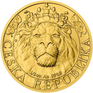 Niue / Gold Half Ounce 2022 Czech Lion - reverse photo