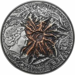 Niue / Silver Two Ounces 2015 Vesuvius Volcano - obverse photo