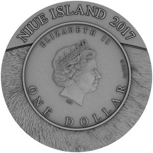 Niue / Silver Ounce 2017 Wolf - obverse photo