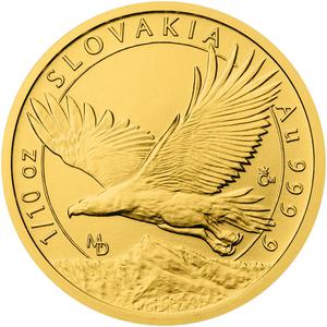 Niue / Gold Tenth-Ounce 2023 Slovakia Eagle - reverse photo