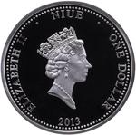 Niue / Silver Half Ounce 2013 Year of the Snake - Coral Snake - obverse photo
