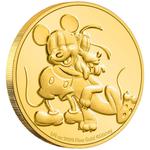 Gold Quarter Ounce 2020 Pluto and Mickey: Photo Coin, Niue, Gold Quarter Ounce 2020 Pluto and Mickey / thumbnail