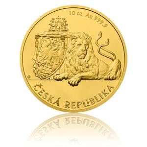 Niue / Gold Ten Ounces 2017 Czech Lion - reverse photo