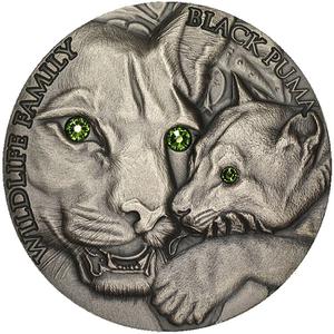 Niue / Silver Ounce 2016 Black Puma - reverse photo