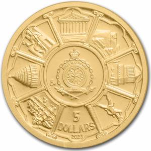 Niue / Gold Tenth-Ounce 2023 Wonders of the World - Colossus of Rhodes - obverse photo