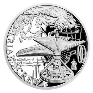 Niue / Silver Ounce 2019 Leonardo da Vinci - Aerial Screw - reverse photo