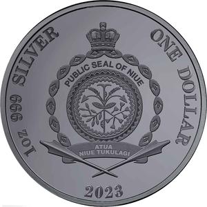 Niue / Silver Ounce 2023 Australia at Night - Flying Fox - obverse photo
