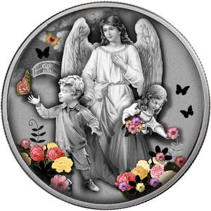 Niue / One Dollar Silver 2018 Attendant Angel - reverse photo