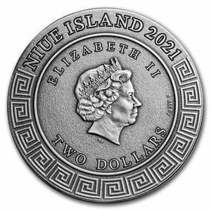 Niue / Silver Two Ounces 2021 Demigods - Heracles - obverse photo