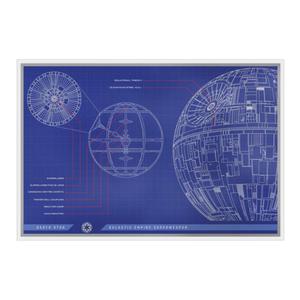 Niue / Silver Ounce 2025 Death Star Blueprint - reverse photo