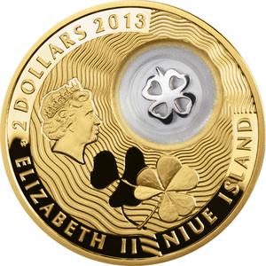 Niue / Silver Ounce 2013 Four-Leaf Clover - obverse photo
