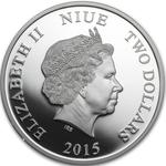 Silver Ounce 2015 Great Barracuda: Photo 2015 Niue 1 oz Silver $2 Great Barracuda / thumbnail