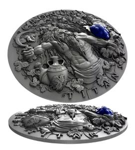 Niue / Silver Two Ounces 2018 Titans - Cronus - reverse photo
