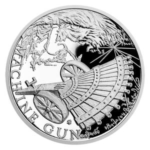 Niue / Silver Ounce 2019 Leonardo da Vinci - Machine Gun - reverse photo