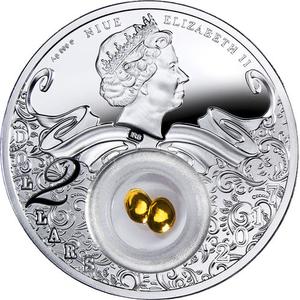 Niue / Silver Ounce 2017 Golden Lucky Hen - obverse photo
