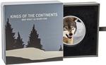 Silver Ounce 2016 Kings of the Continents - Grey Wolf: Photo Coin, Niue, Silver Ounce 2016 Kings of the Continents - Grey Wolf / thumbnail
