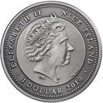 One Dollar Silver 2018 Attendant Angel: Photo Coin, Niue, One Dollar Silver 2018 Attendant Angel / thumbnail